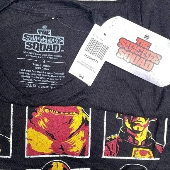 Suicide Squad Men's Shirt Black DC Comics Graphic Size Small NWT - Picture 5 of 7
